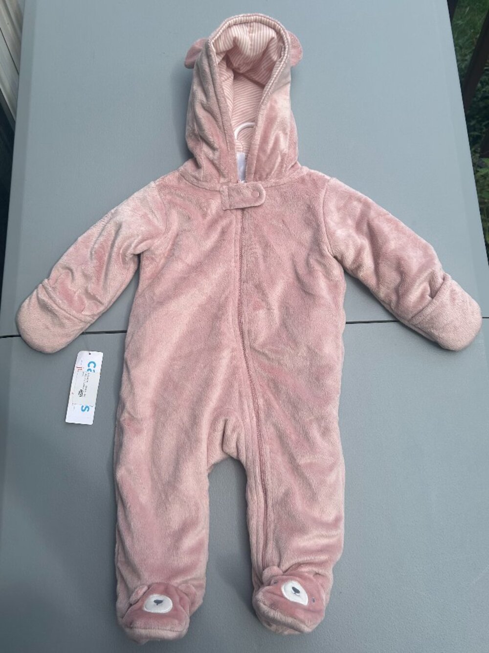 Carter's Just One You One Piece Hooded Coverall Romper